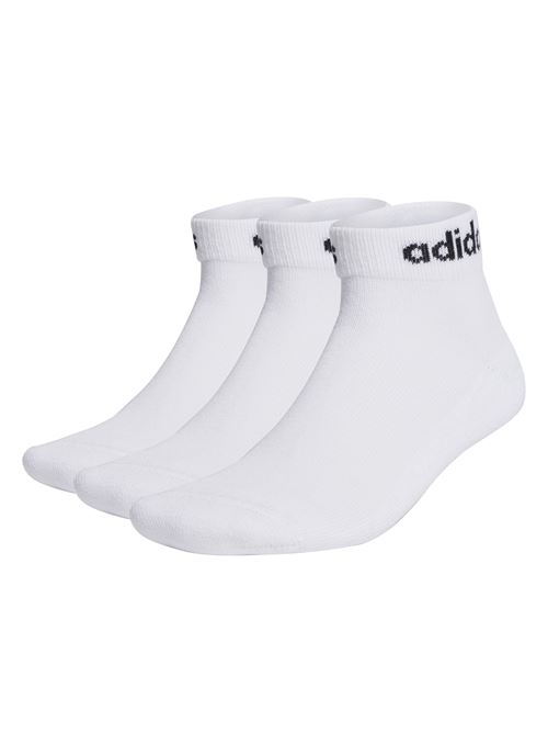 C LIN ANKLE 3P      WHITE/BLACK ADIDAS | HT3457C